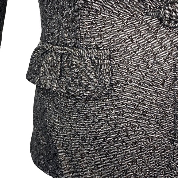 CLUB MONACO Wool Blend Blazer Sz 2 Textured Gray - Picture 5 of 8